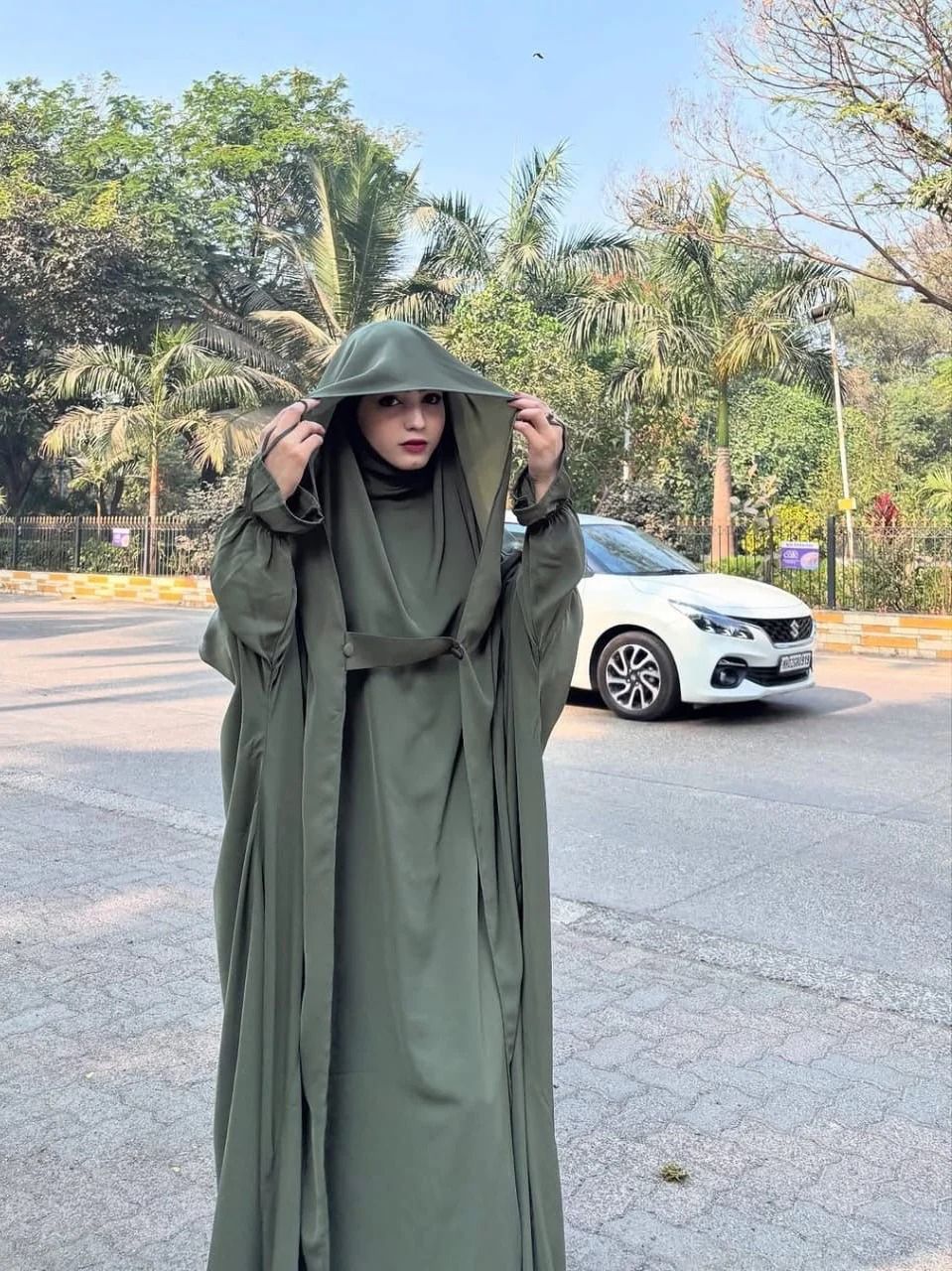 Women's Saudi Jalbab Abaya - Green