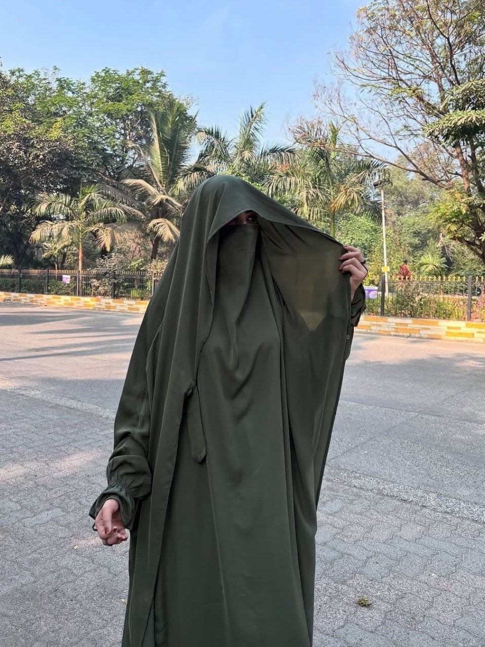 Women's Saudi Jalbab Abaya - Green