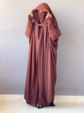 Women's Saudi Jalbab Abaya - Brown