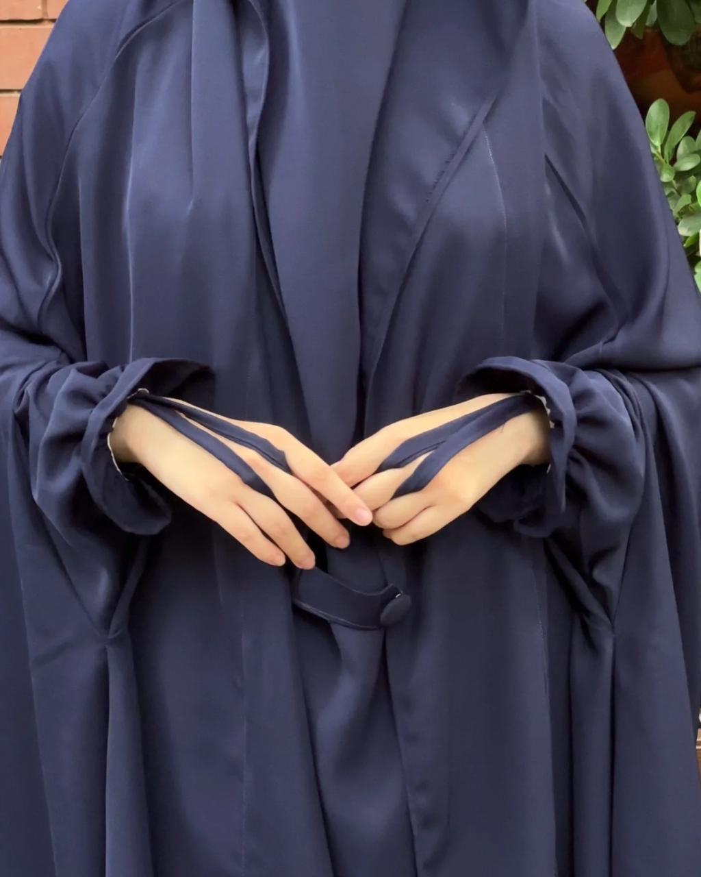 Women's Saudi Jalbab Abaya - Blue