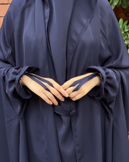 Women's Saudi Jalbab Abaya - Blue