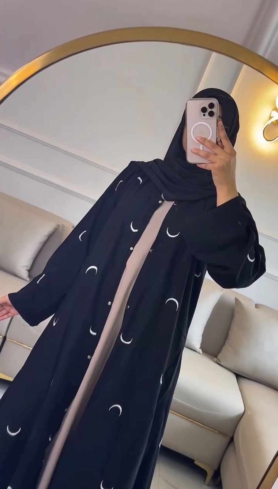 Women's Chand Embroidery Abaya With Stoller